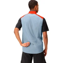 Giacca da trail Norrona senja aero90 Vest M's Arednalin - Blue Fog