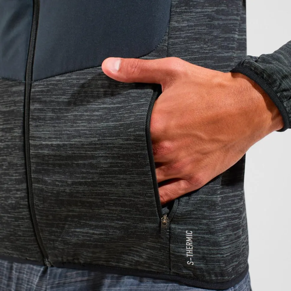 Giacca da trail Odlo Essential Insulator Hybrid Jkt Black
