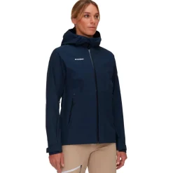 Giacca da trekking Mammut Alto Light Hardshell Hooded Jacket W Marine