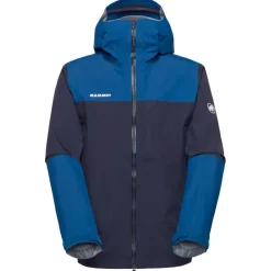 Giacca da trekking Mammut Alto Guide Hardshell Hooded Marine Tschiel