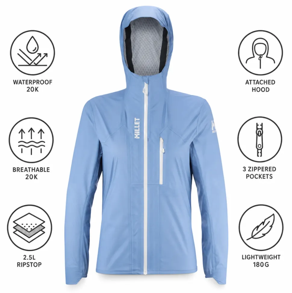 Giacca da trekking Millet Wanaka Light 2.5L Jacket W Coronet Blue
