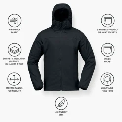 Giacca da trekking Norrona Femund Thermo 60 Zip Hood M's Caviar