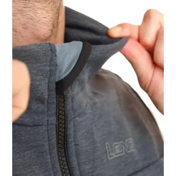 Giacca Lenz Heat Vest 2.0 Men + 2 Heat Pads Black Grey Melange