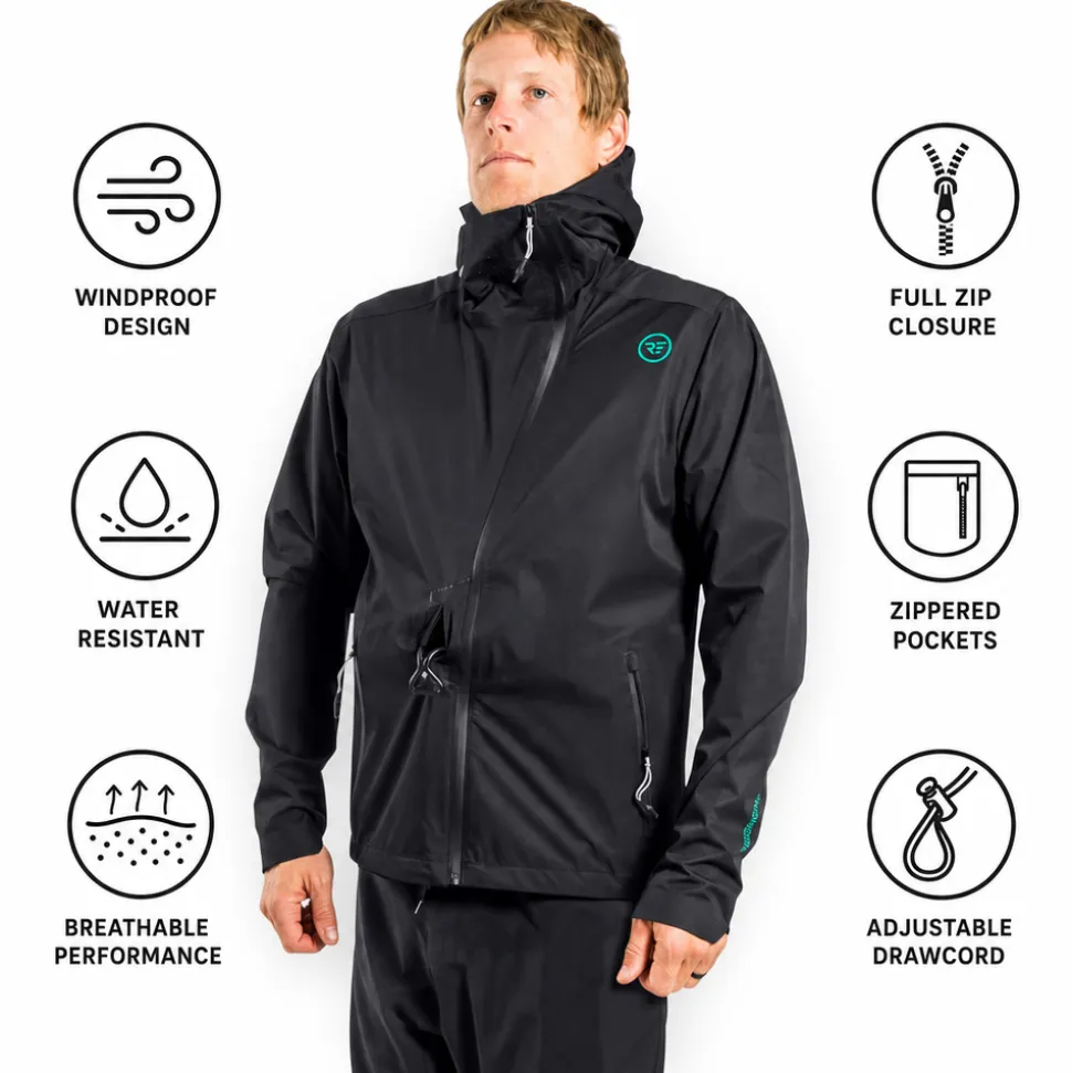 Giacca Ride Engine Compass Riding Windbreaker Black