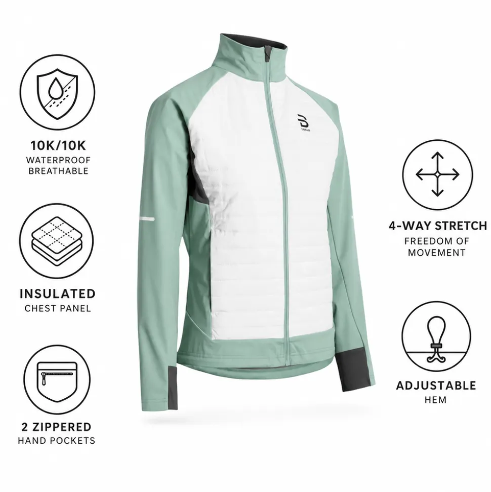 Giacca sci di fondo Bjorn Daehlie Jacket Challenge 3.0 Wmn Sage Green