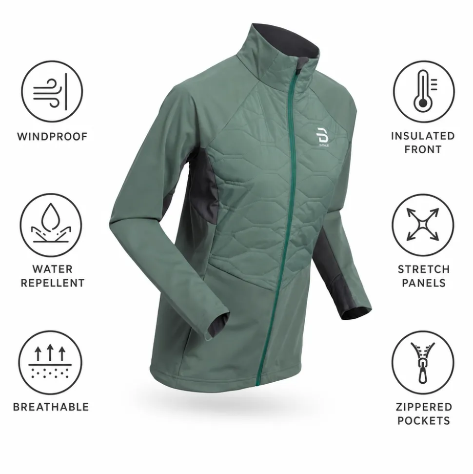 Giacca sci di fondo Bjorn Daehlie Jacket Challenge 2.0 Wmn Dark Forest