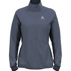 Giacca sci di fondo Odlo Brensholmen Wmn Jkt Folkstone Grey India Ink