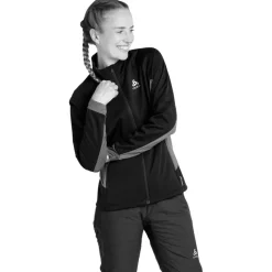 Giacca sci di fondo Odlo Brensholmen Wmn Jkt Dark Sapphire Reef Waters