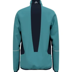 Giacca sci di fondo Odlo Engvik Junior Jkt Reef Waters Dark Sapphire