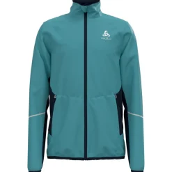 Giacca sci di fondo Odlo Engvik Junior Jkt Reef Waters Dark Sapphire