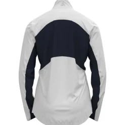 Giacca sci di fondo Odlo Markenes Wmn Jkt White/Dark Sapphire