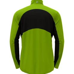 Giacca sci di fondo Odlo Markenes Jkt Lime Green Black