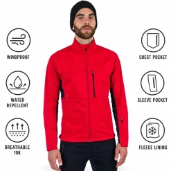 Giacca sci di fondo Rossignol Genetys Jkt Sports Red