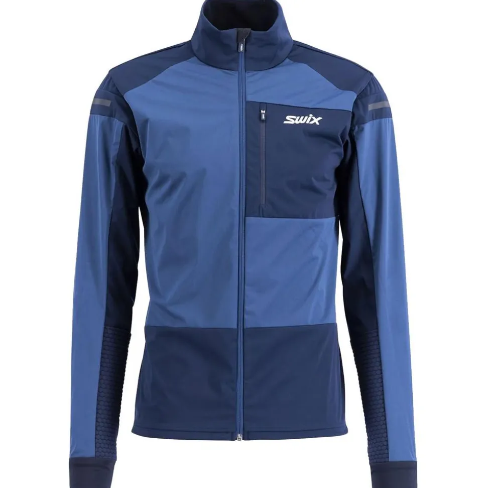 Giacca sci di fondo Swix Dynamic Jacket Lake Blue Dark Navy