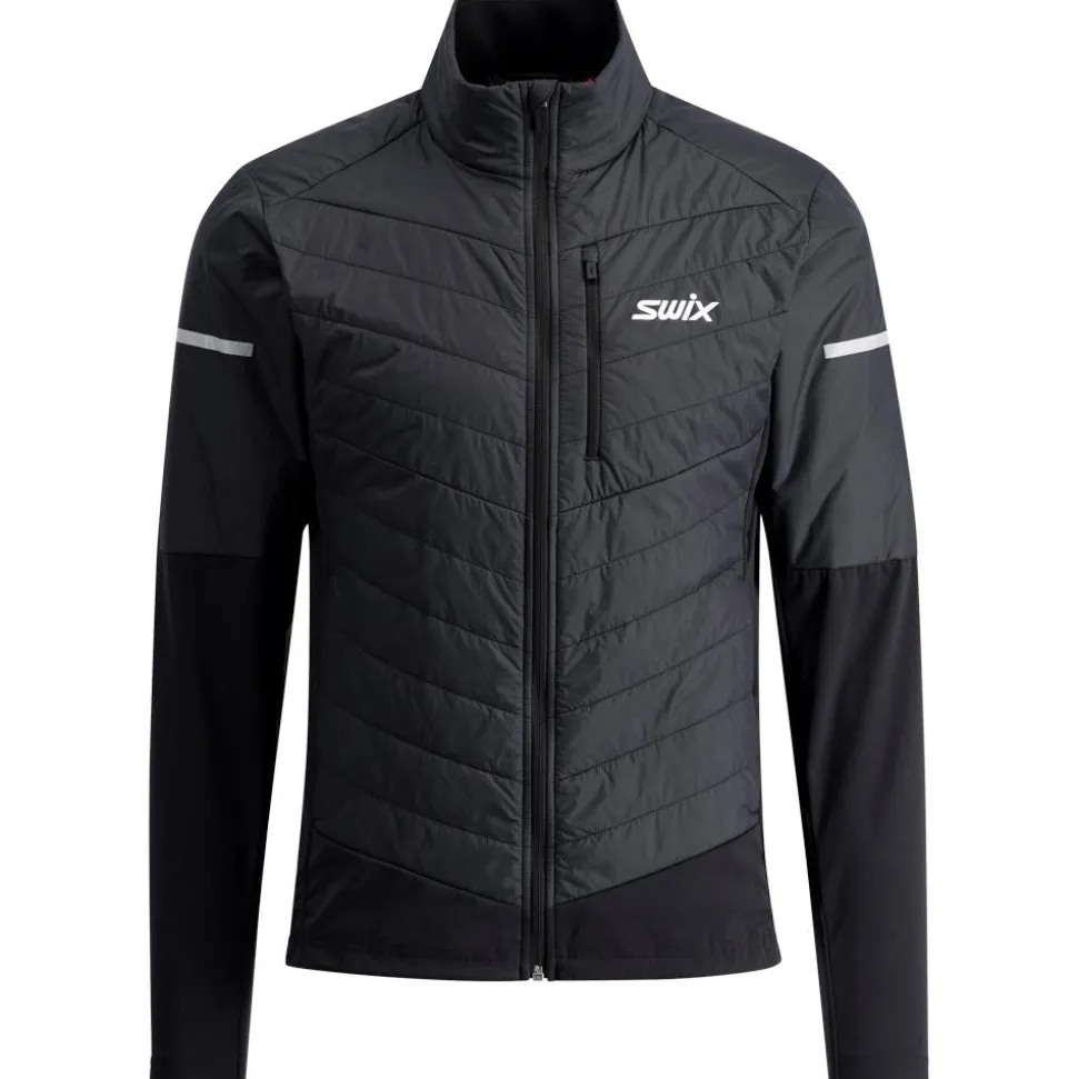 Giacca sci di fondo Swix Nordic Warm Hybrid Jacket M Jet Black