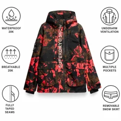 Giacca tecnica Superdry Ultimate Rescue Jacket Volcanic Mountain Orange