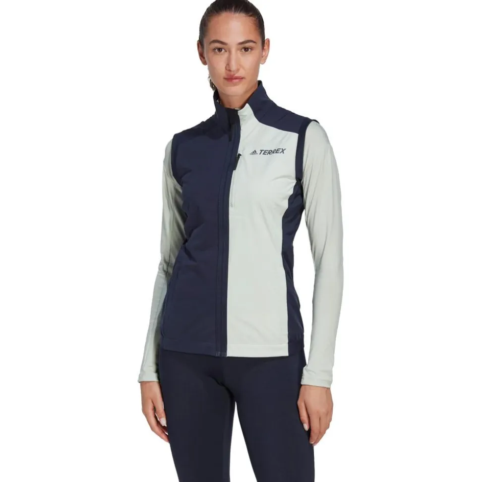 Gilet adidas W Xpr Xc Vst Legend Ink Linen Green