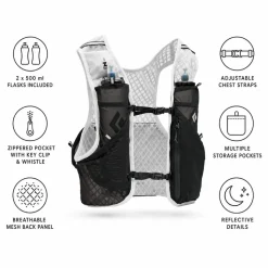 Gilet da trail Black Diamond Distance 2 Hydration Vest Alloy