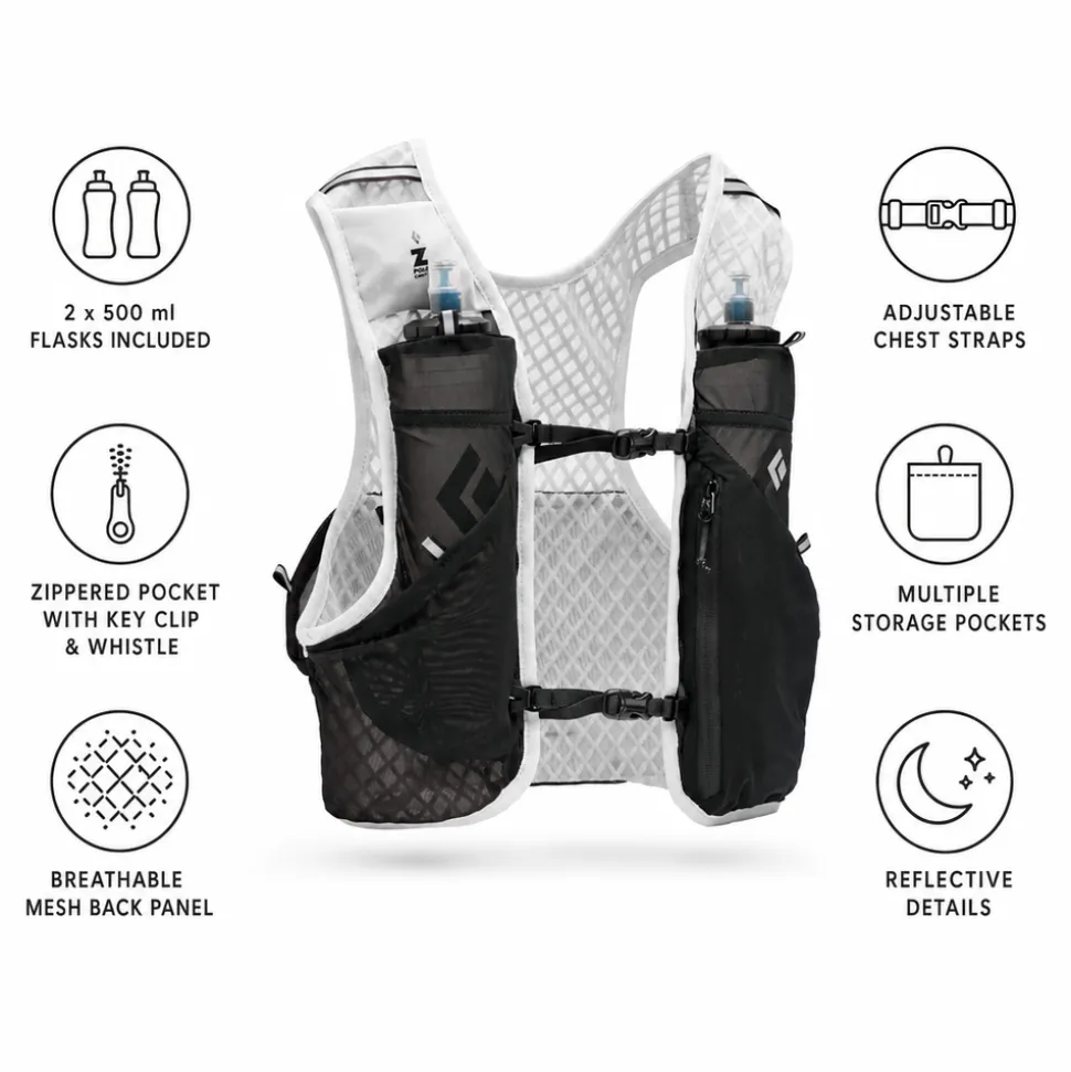 Gilet da trail Black Diamond Distance 2 Hydration Vest Alloy