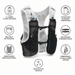 Gilet da trail Black Diamond Distance 6 Hydration Vest Alloy