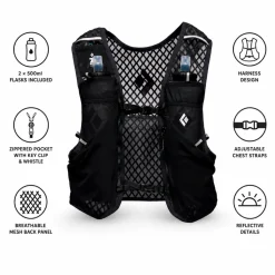Gilet da trail Black Diamond Distance 2 Hydration Vest Black