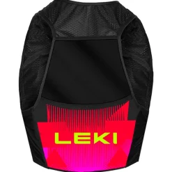 Gilet da trail Leki Trail Running Quiver Vest 6L Black Bright Red Neon Pink