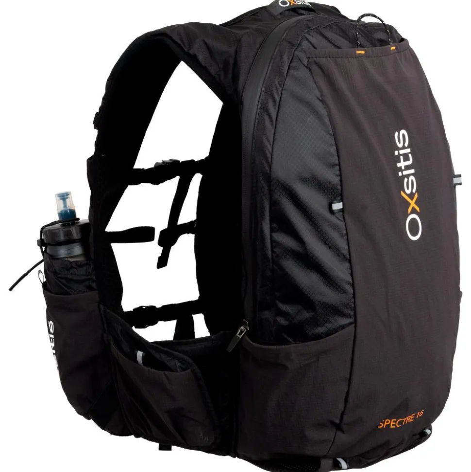 Gilet da trail Oxsitis Spectre 16 Black Orange