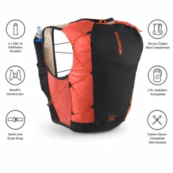 Gilet da trail Salomon Active Skin 12 Women Set Emerglow Black