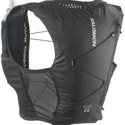 Gilet da trail Salomon Active Skin 4 Women Set Black Metal