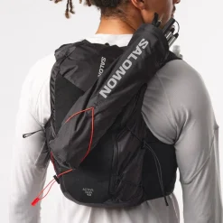 Gilet da trail Salomon Active Skin 12 Set Black Metal