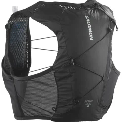 Gilet da trail Salomon Active Skin 4 Set Black Metal