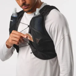 Gilet da trail Salomon Active Skin 4 Set Black Metal