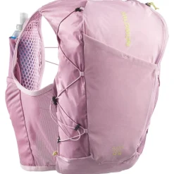 Gilet da trail Salomon Active Skin 12 Women Set Dawn Pink Dusky Orchid Butterly