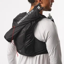 Gilet da trail Salomon Active Skin 8 Set Black Metal