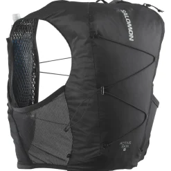 Gilet da trail Salomon Active Skin 8 Set Black Metal