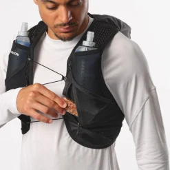 Gilet da trail Salomon Active Skin 8 Set Black Metal