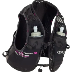 Gilet da trail TSL Finisher 5 + 2 Flasks Souples 500 ml Black Pink