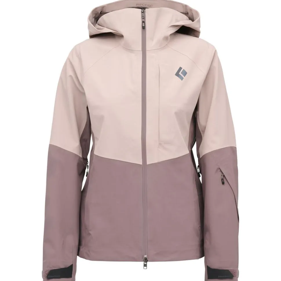 Giubbotto tecnico Black Diamond W Recon Stretch Shell Pale Mauve Dark Mauve