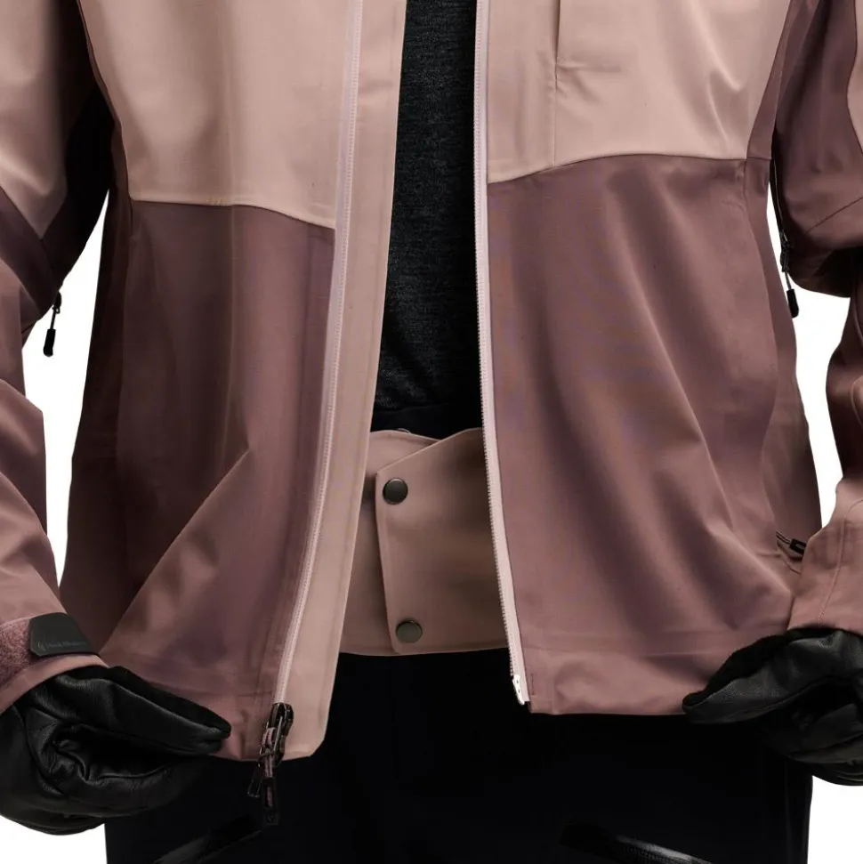 Giubbotto tecnico Black Diamond W Recon Stretch Shell Pale Mauve Dark Mauve