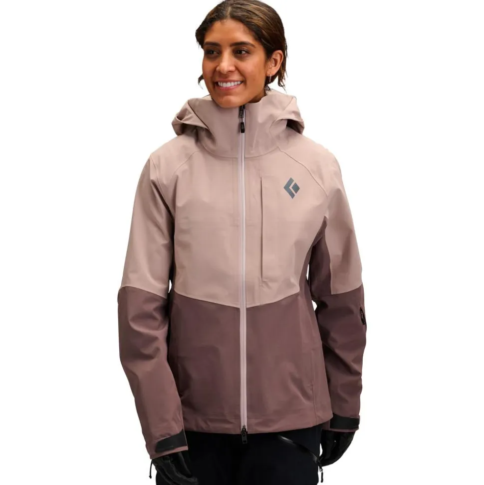 Giubbotto tecnico Black Diamond W Recon Stretch Shell Pale Mauve Dark Mauve