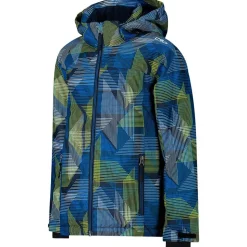 Giubbotto tecnico CMP Kid Jacket Snaps Hood Royal Blue Winter Sun