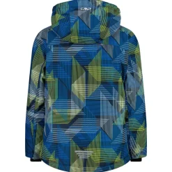 Giubbotto tecnico CMP Kid Jacket Snaps Hood Royal Blue Winter Sun