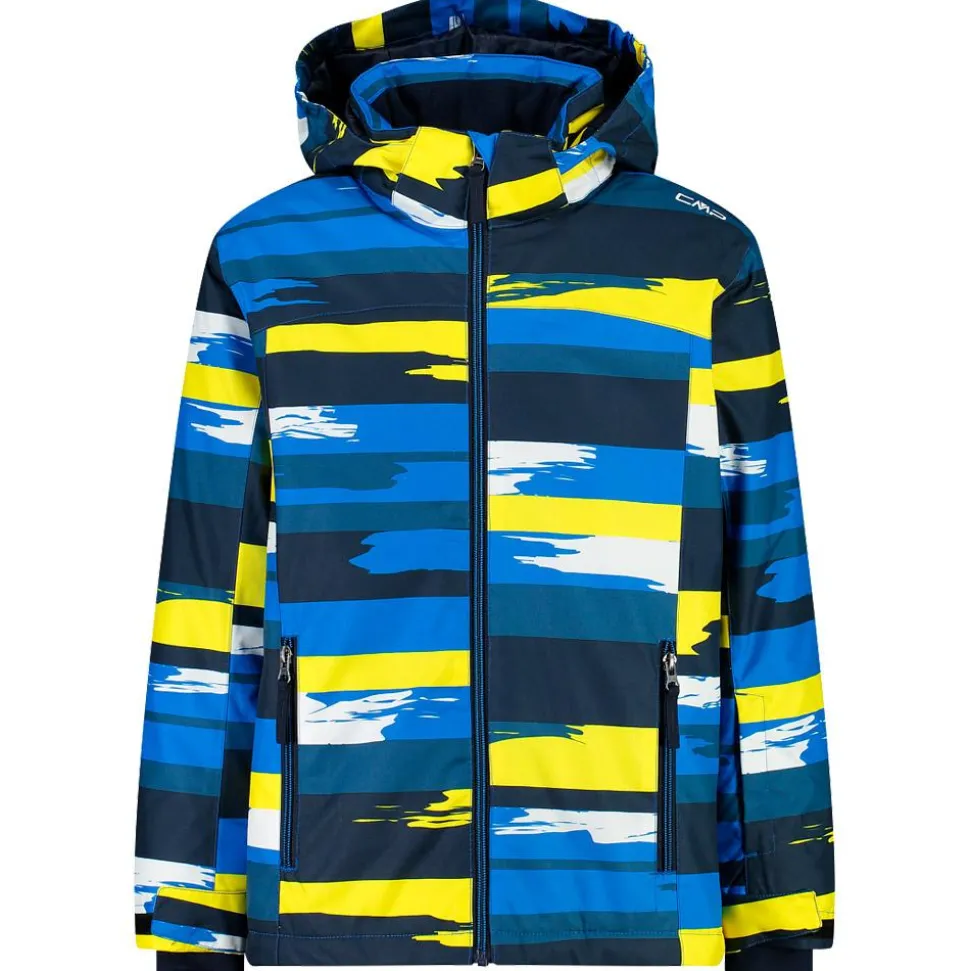 Giubbotto tecnico CMP Kid Jacket Snaps Hood Royal Blue Blue