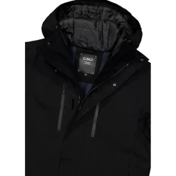Giubbotto tecnico CMP Man Jacket Fix Hood Nero