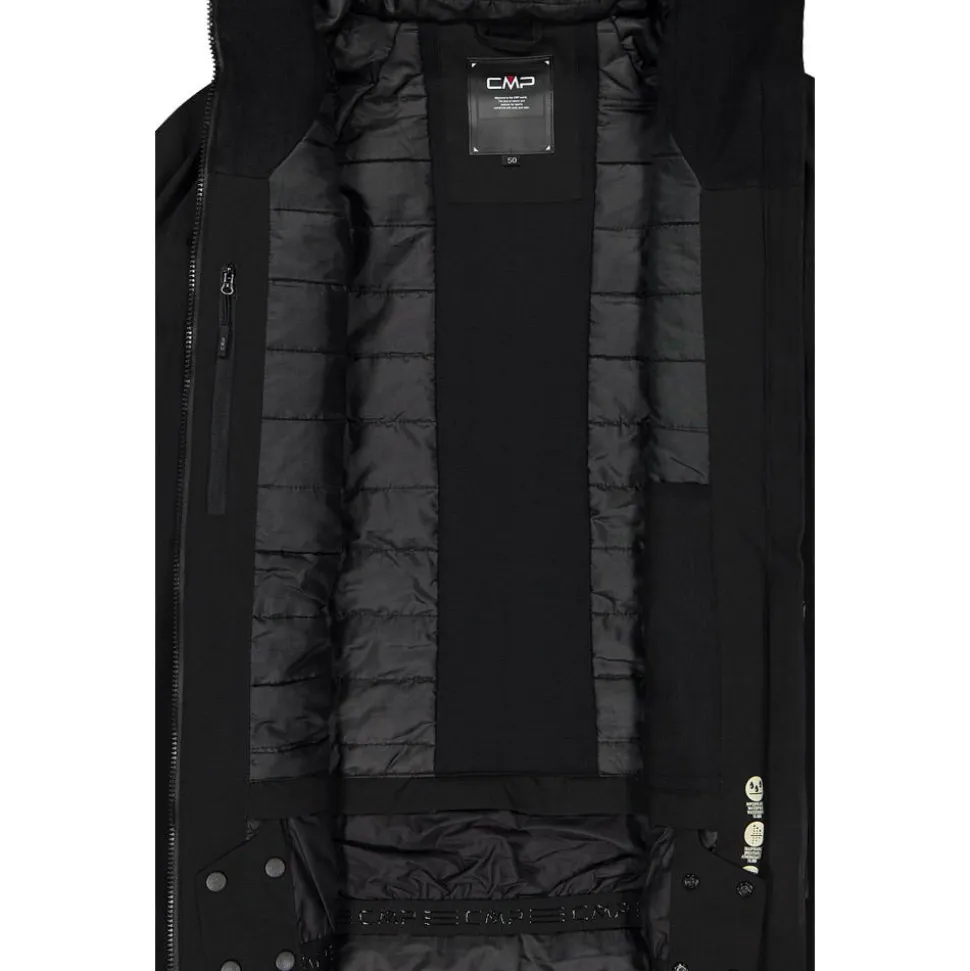Giubbotto tecnico CMP Man Jacket Fix Hood Nero