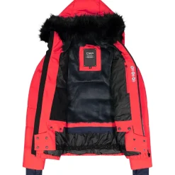 Giubbotto tecnico CMP Woman Jacket Fix Hood Corallo