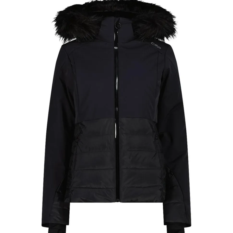Giubbotto tecnico CMP Woman Jacket Zip Hood Nero