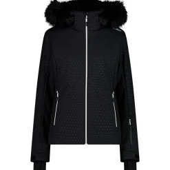 Giubbotto tecnico CMP Woman Jacket Zip Hood Nero