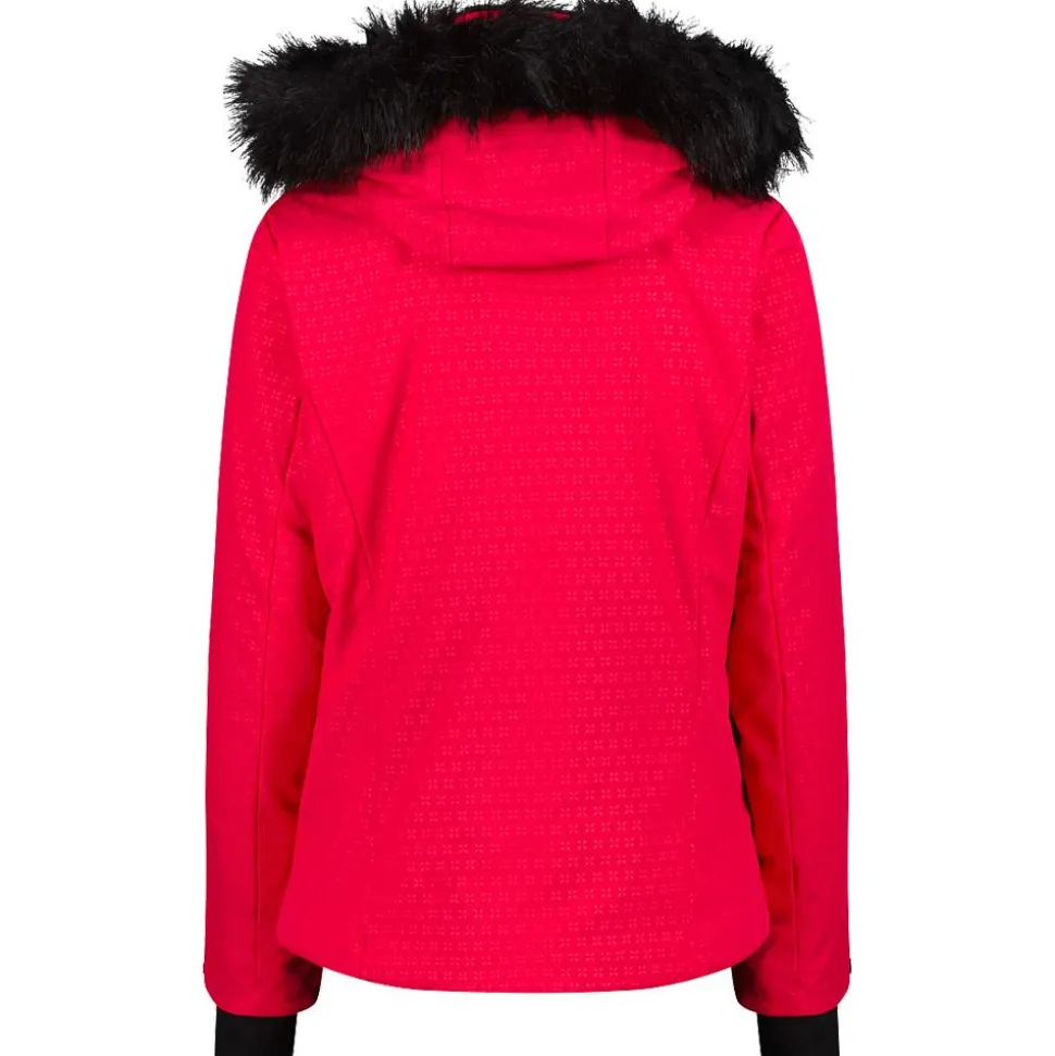 Giubbotto tecnico CMP Woman Jacket Zip Hood Carminio