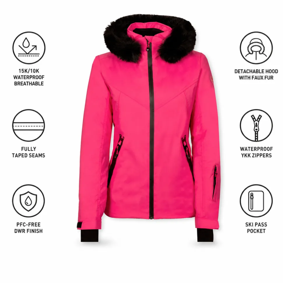 Giubbotto tecnico Degré 7 Geod FF Pink